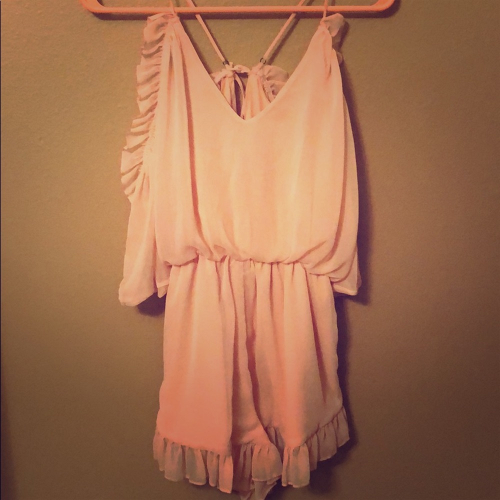 Pink Ruffled Romper - Picture 2 of 3